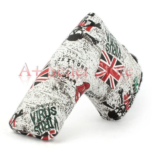 OEM Golf Putter Cover UK Flag Synthesis leather Custom made golf putter