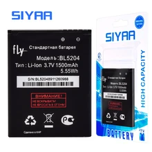 SIYAA BL5204 аккумулятор для сотового телефона для Fly BL 5204 IQ447 Высокая емкость 1500 мАч сменные батареи лучшее качество