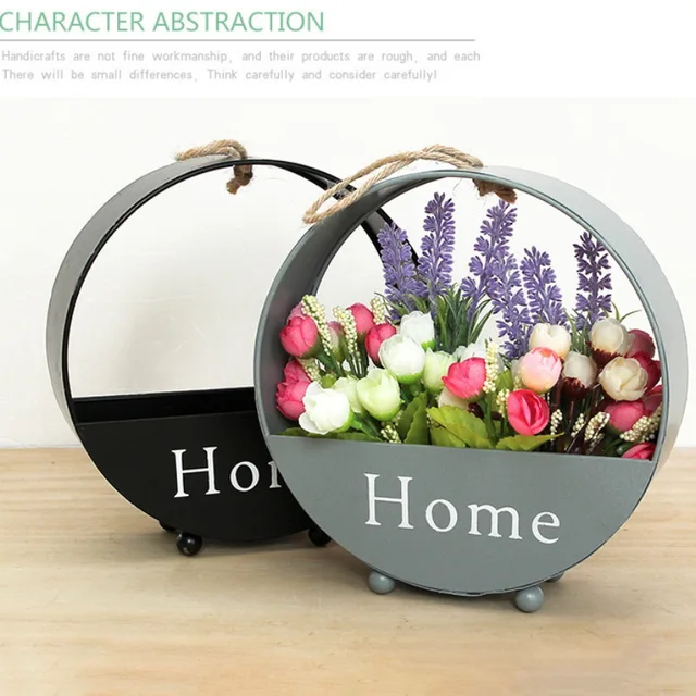 $US $5.42  European Wall Hanging Flower Basket Boxed Living Room Party Wedding Office Decorative Flower Pot Ra