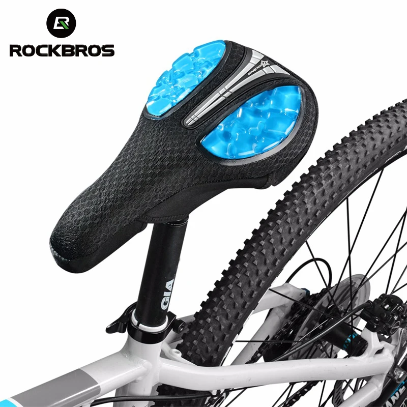 ROCKBROS велосипедное седло, велосипедное седло, удобная подушка, мягкие жидкие силиконовые гели, Велосипедное Сиденье, матрац, чехол для велосипедной части