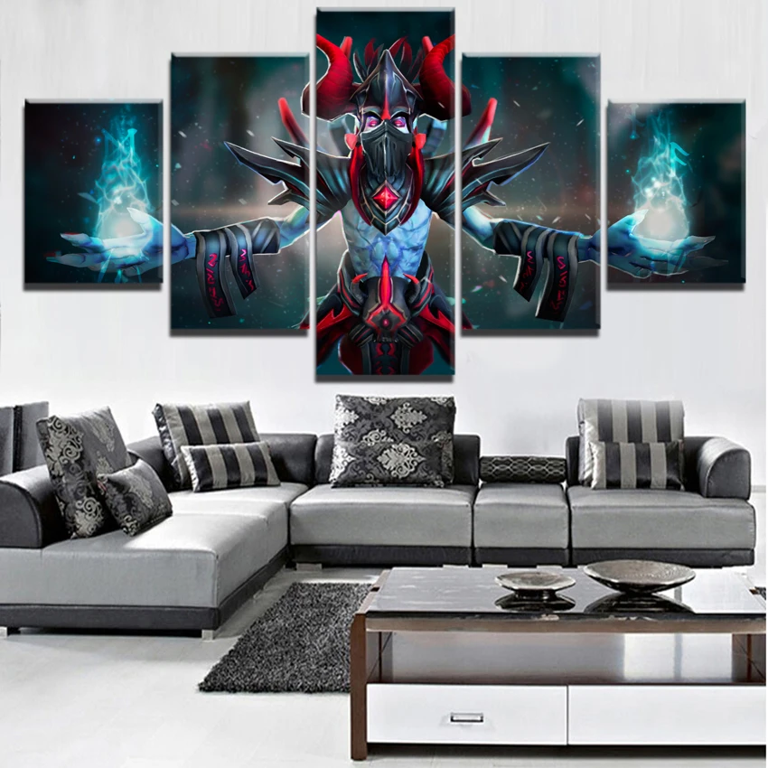  Modern Home Decorative Wall Art Modular Pictures Framework HD Prints Game Posters 5 Pieces Canvas D