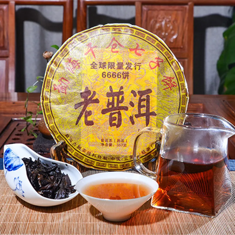 

Made in 2006 yr Ripe Puer Tea 357g Chinese Yunnan Puerh Healthy Weight loss Tea Beauty Prevent Arteriosclerosis Pu er Puerh Tea