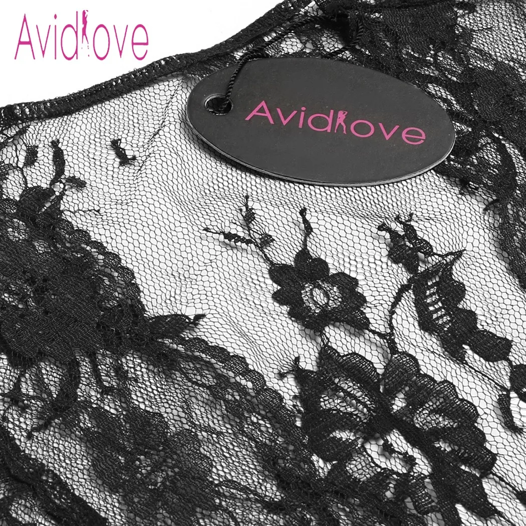 Avidlove Sexy Lingerie Robe Dress Women Lingerie Sexy Hot Erotic Plus Size Nightwear Sex Costumes Kimono Bathrobe Dressing Gown