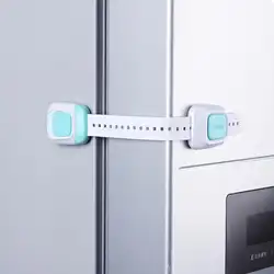 4 цвета многофункциональный двойной кнопки безопасности блокировки защиты ящика Холодильник Closestool Кабинета замок безопасности для детей