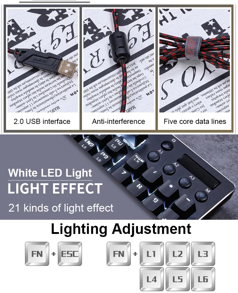 Новинка, 104 клавиш, Ajazz AK35i, проводная белая, светодиодный, с подсветкой, Usb, эргономичная, с подсветкой, Механическая игровая клавиатура, геймер, для ноутбука, компьютера