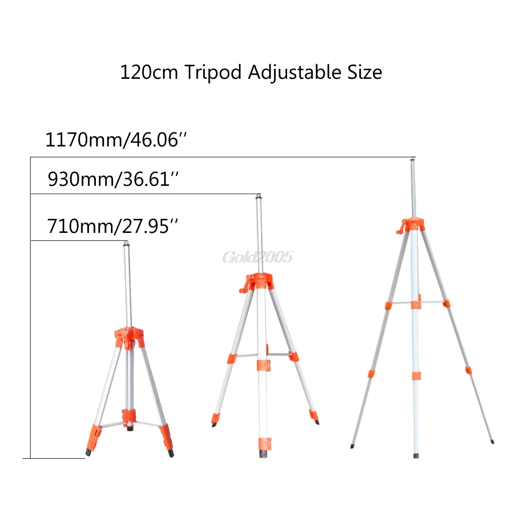 1,5 M/1,2 M Универсальный Регулируемый Алюминий сплав штатив Стенд для лазерный уровень воздуха G06 Прямая поставка
