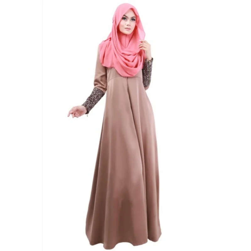 Muslim Dress Elegant Women Kaftan Abaya Islamic Apparel Vogue Muslim...