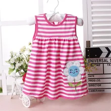 Новая одежда для малышей; Повседневная модная детская одежда; летняя стильная одежда; Одежда для девочек; платье без рукавов; повседневная одежда из хлопка