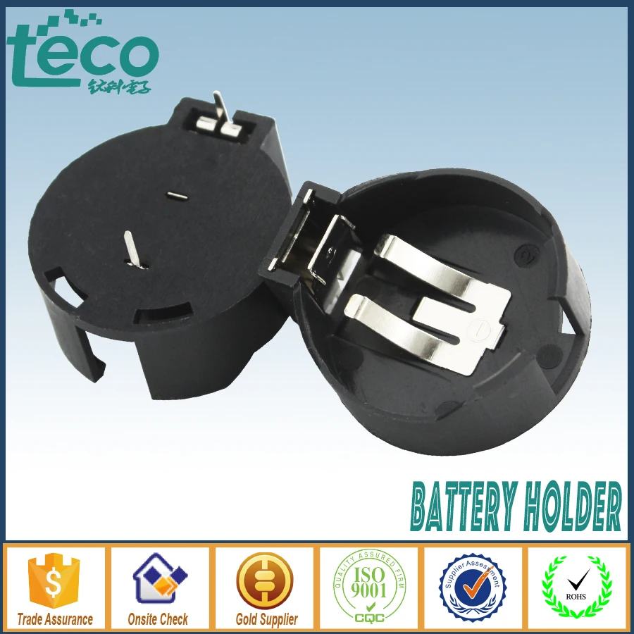 

5Pcs/lot CR2477 Battery Button Cell Holder Socket Case Black TBH-CR2477-02
