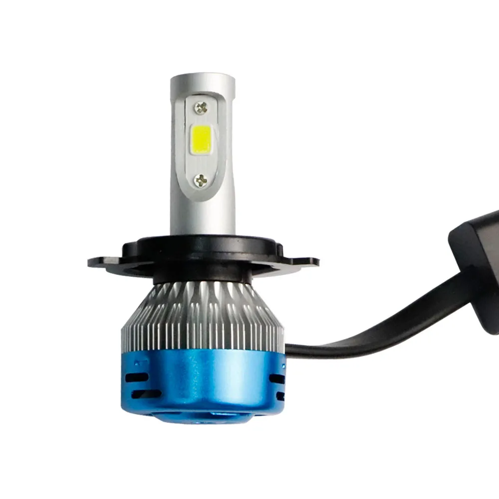 1 Set New Motorcycle Led Headlight H4 Led Bulb 3 Cob Chips Led H4 Hs1 Ph7 H6 Bad Bulb 40w 4000lm Super Bright Ac Dc 12 80v Car Headlight Bulbs Led Aliexpress
