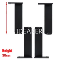 4 шт. 300x38 мм черный прямоугольник Алюминиевые ножки регулируемые по высоте ножки шкаф ножки стола