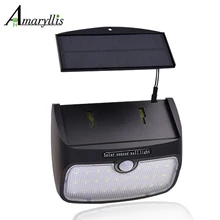 Разделяемый солнечный светильник 28 светодиодный с тремя режимами работы Солнечный садовый настенный светильник s лампа для внутреннего наружного двора забор новейшие лампы