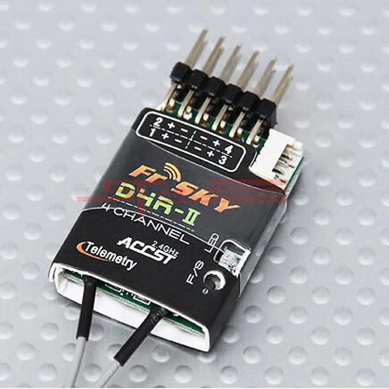d4r ii frsky Receiver D4R II fly sky 4 ch fpv 2.4g ACCST (w/telemetry ...