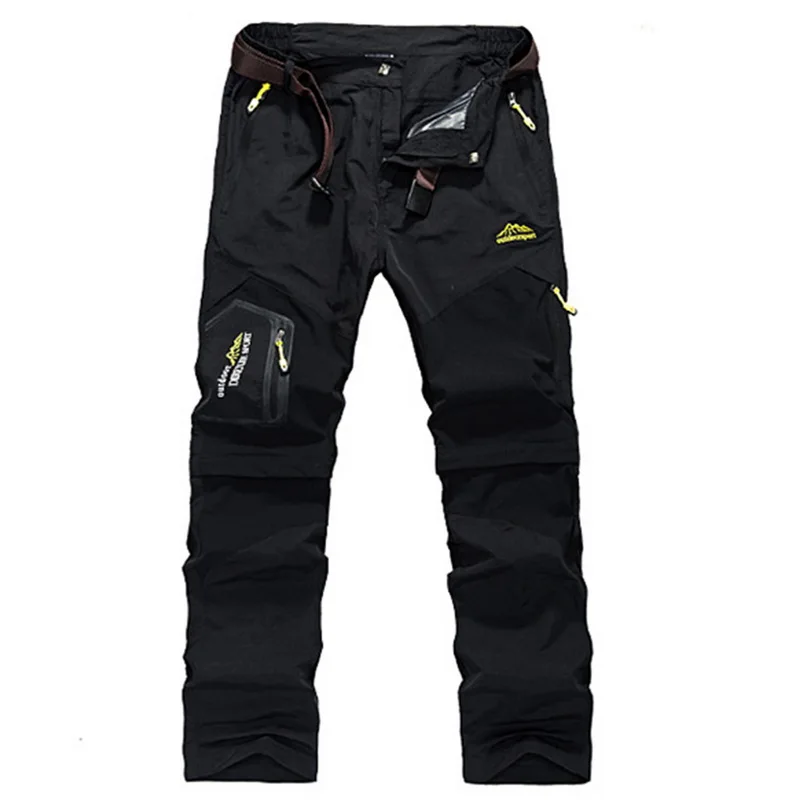 Litthing мужские Стрейчевые водонепроницаемые походные брюки для кемпинга, походов, уличных спортивных брюк, треккинга, альпинизма, рыбалки, мужские брюки - Цвет: color 1