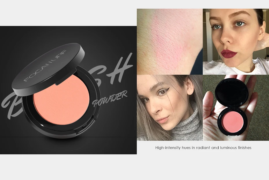 FOCALLURE New Fabulous Genuine 11 colors blush Soymilk matte pearl rouge Blush High Quality Make Up Face Blusher