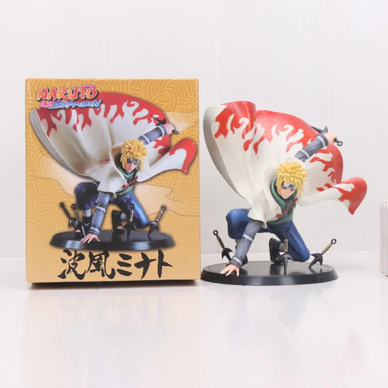 Героя аниме «Наруто фигурка Shippuden Figuarts нулевой Uzumaki Naruto у героя мультфильма Саскэ Утиха костюм сакуры Харуно Хината Хюга обувь для косплея героя Хатаке Какаси из аниме «Минато Джирайя фигурка игрушки - Цвет: 6 Box