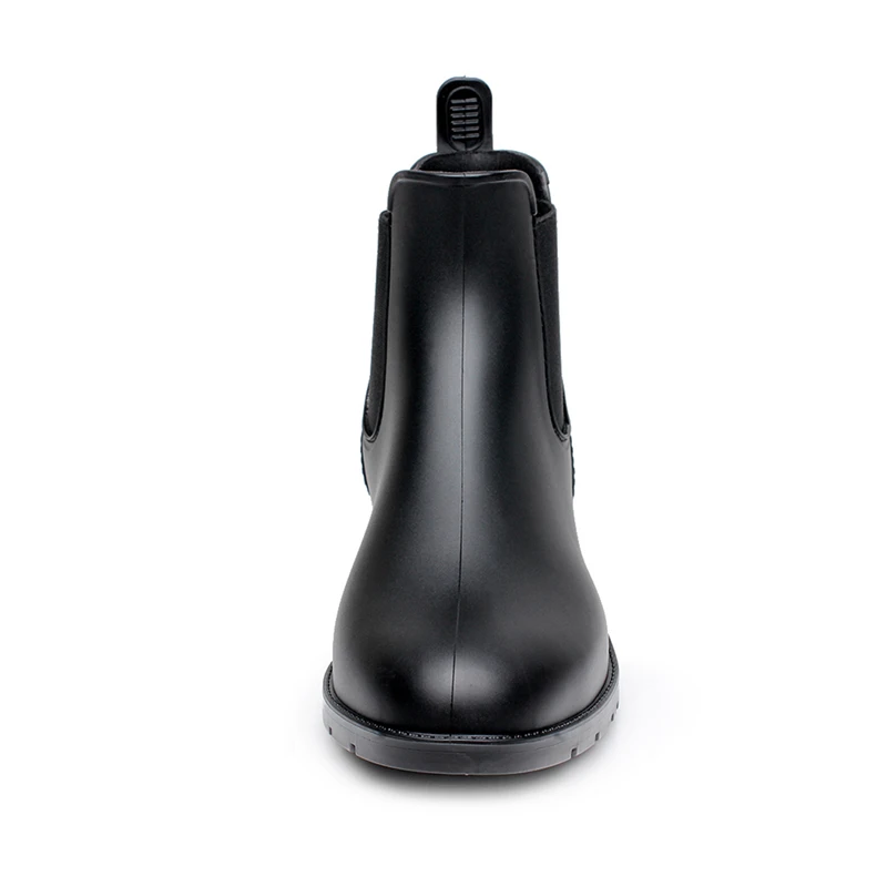 black waterproof chelsea boots
