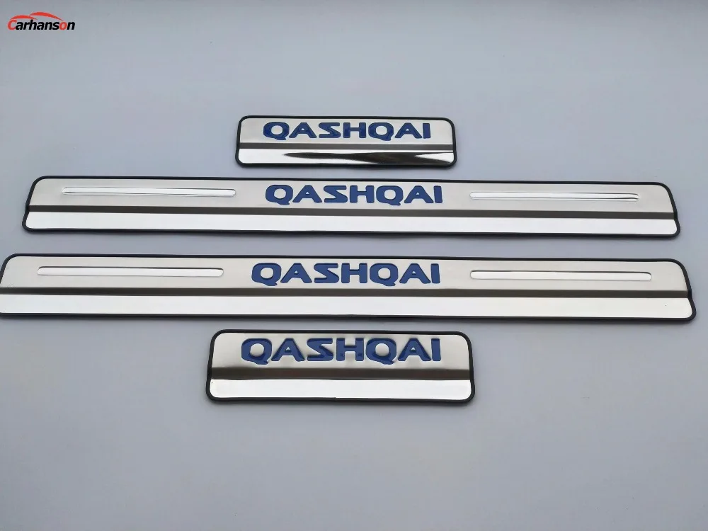 Автомобильные аксессуары для Nissan Qashqai, накладка на пороги J11, накладка на пороги из нержавеющей стали, наклейка для стайлинга автомобиля