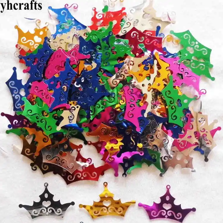 

25gram/Lot Crown sequins.Craft material Kindergarten crafts Kids hand work Intelligence creative activity item Self diy OEM