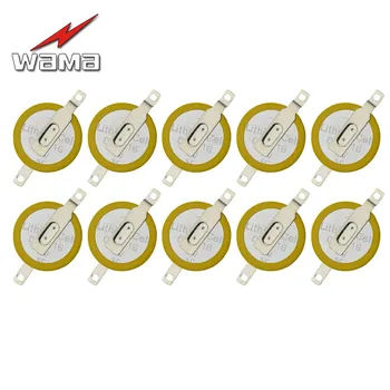 

10pcs/lot CR1616 Button Cell Batteries 3V 2 Feet Welding Solder Pins 50mAh Watch Accessories 1616 ECR1616 LM1616 Coin battery