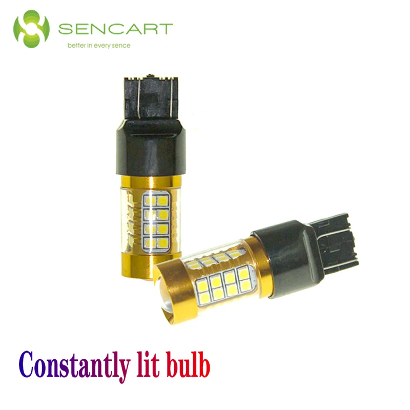 

1PCS T20 7443 W21 21W W3X16 36SMD 3030LED Constantly lit,Brake Light Tail Bulbs Rear Safety Alert Brake Tail Lights Bulbs DC12V