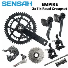 SENSAH EMPIRE 2x11 скорость, 22s дорожный велосипед переключения кассет+ 11s цепи Группа, велосипед 170 мм шатуны для SHIMANO 5800 R7000