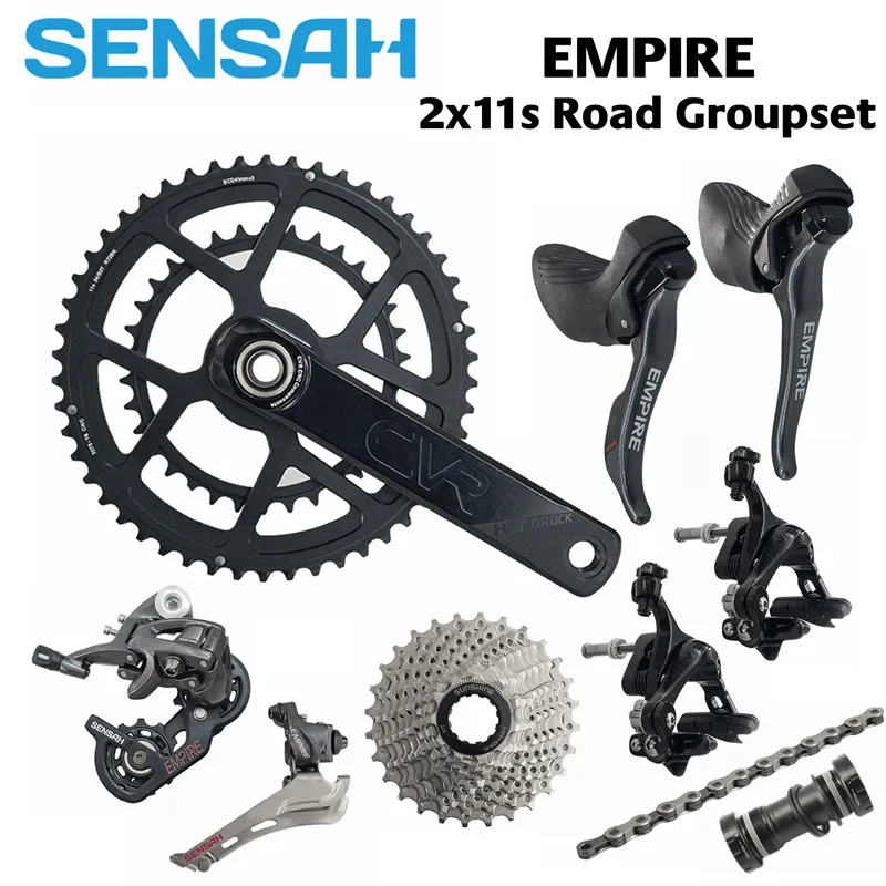SENSAH EMPIRE 2x11 Speed, 22s Road Bike Shifter Cassettes + 11s Chains