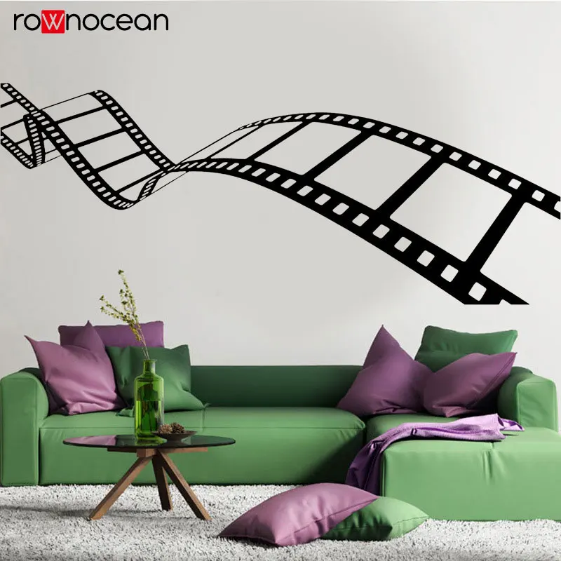 Pattern Art Bedroom Movie Action Film Reel of Film Home Decor For