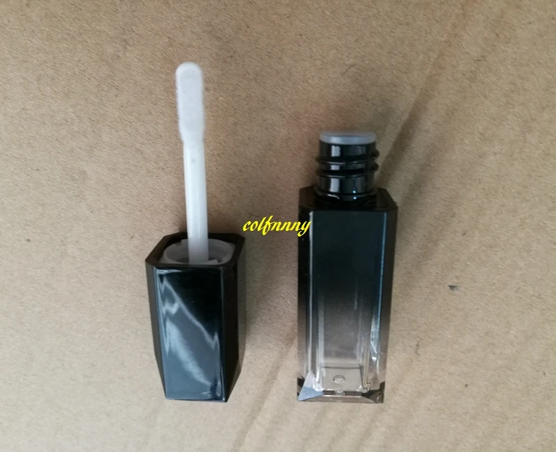 

1000pcs/lot 5g Black Gradient Lip Gloss Tubes 5ml Empty Plastic Lip Balm tube bottle Lipstick Cosmetic Container G0704