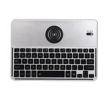 Wireless Keyboard Rechargeable Bluetooth With mobile phone wireless charging function For iOS For Android For Windows mini handheld rechargeable 80 key bluetooth v2 0 keyboard for android phone tablets white