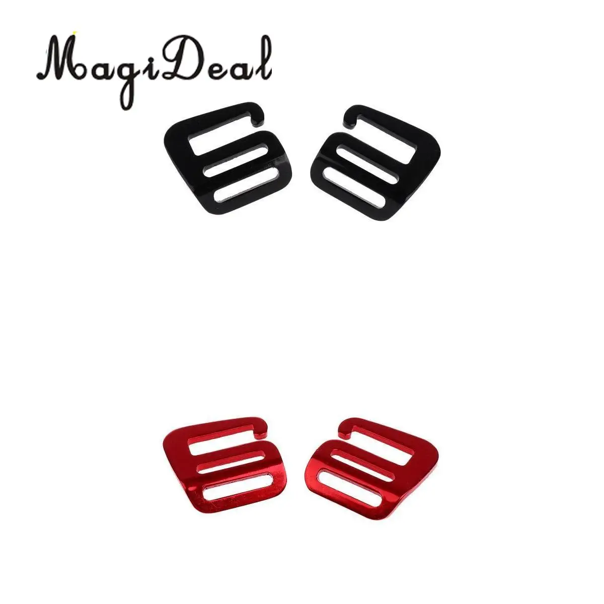 MagiDeal 4 шт 1 дюйм G крюк наружная тесьма Пряжка для рюкзака ремешок 25 мм черный