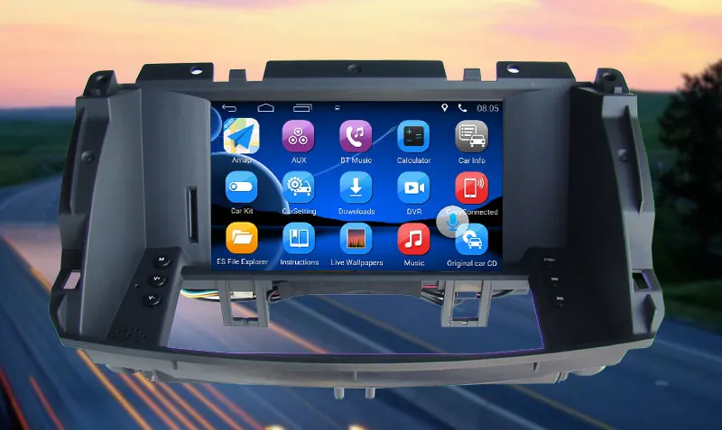6,2 дюймов Android 7,1 Автомобильный gps навигатор для Renault Koleos Автомобильный видео плеер Bluetooth зеркало-Ссылка обновленная Оригинальная Автомобильная Радио