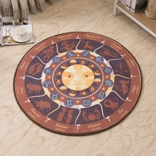 Тотемный ковер для спальни с изображением солнца, 12 созвездий, мультяшный коврик для ванной комнаты, гостиной, напольные коврики для кухни, коврик для двери, alfombra