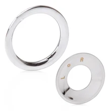beler 2pcs Chrome Car Door Rearview Mirror Switch Knob Ring Decoration Cover Trim For Chevrolet Cruze 2009-2015 Malibu 2012-2014