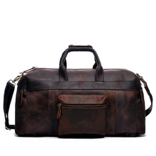 Для Мужчин's Пояса из натуральной кожи натуральной воловьей кожи сумка Tote плеча Портфели для ноутбук сумка дорожная Duffle