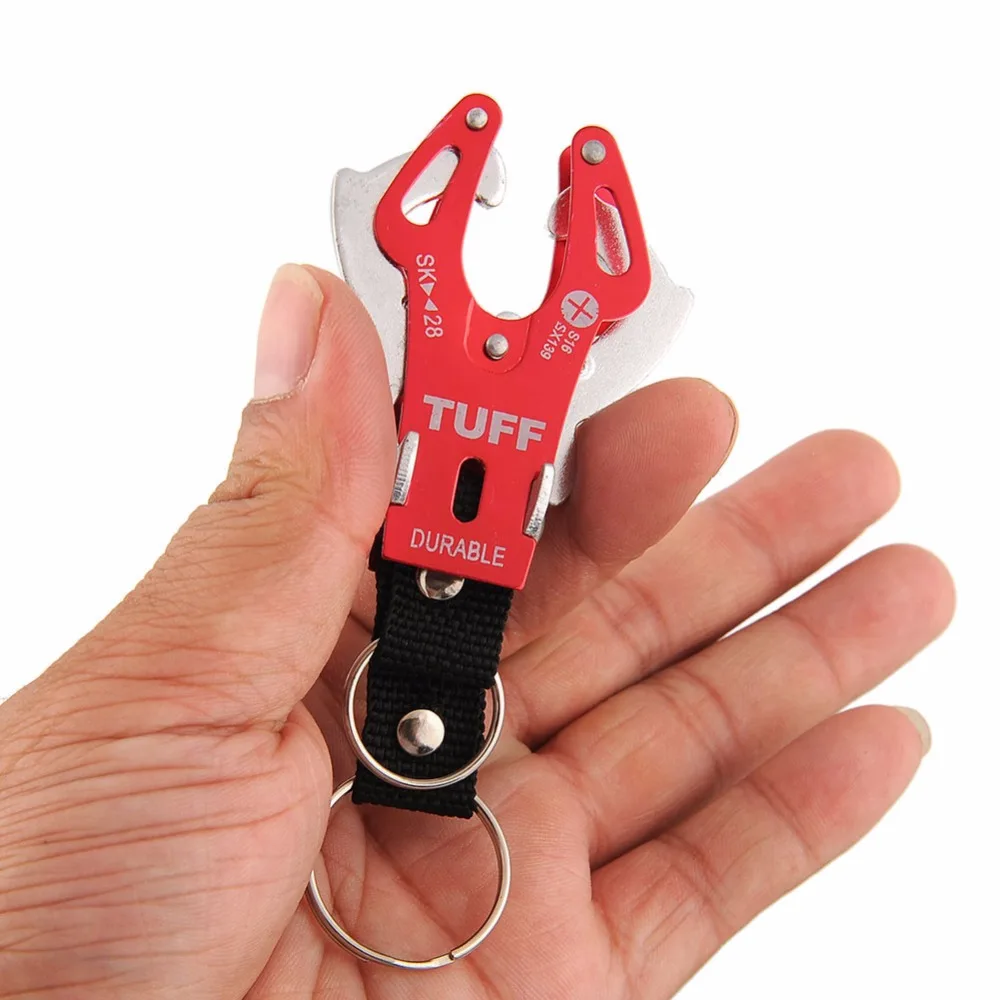 10PCS Outdoor Colorful Climb Hook Carabiner Clip Lock Keyring Keychain