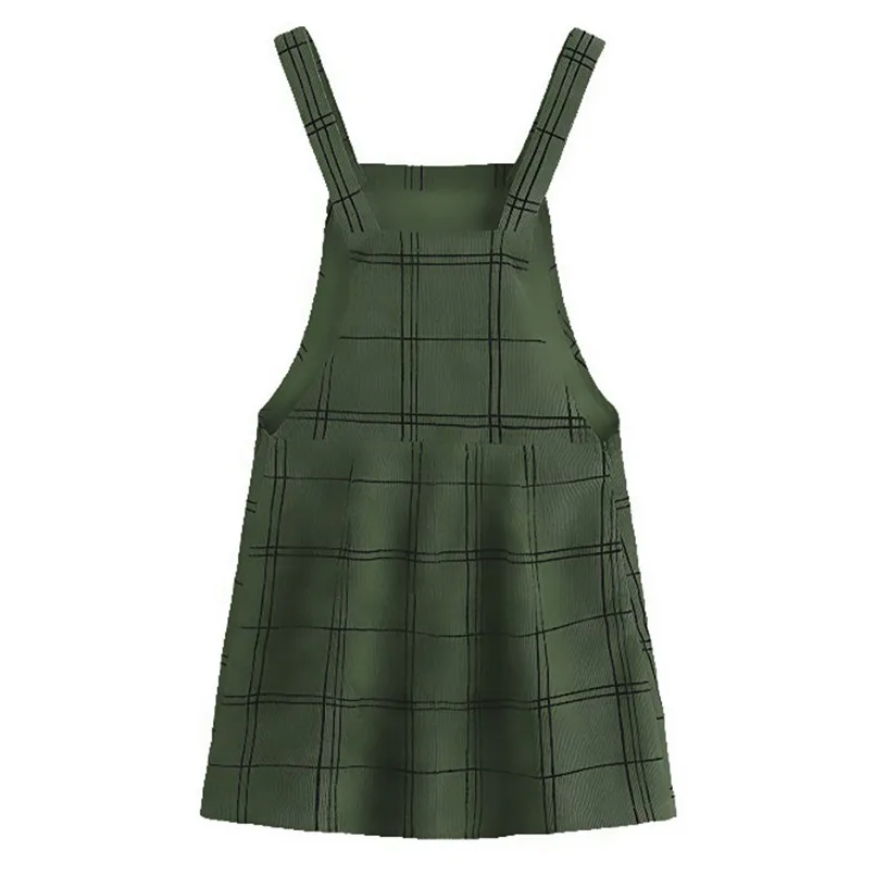 New Fashion Women Summer Plaid Mini Dress Sweet Brief Square Collar Casual 2019  Dress Elegant Lady Casual Vestidos #4R09   (8)