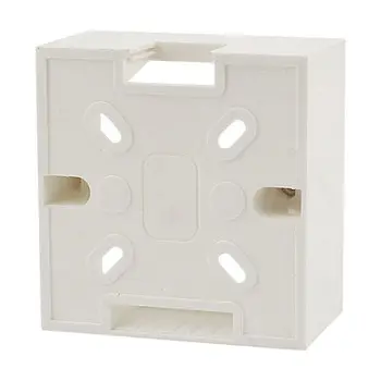 

White PVC Single Gang Wall Switch Pattress Back Box 86mm x 86mm x 32mm