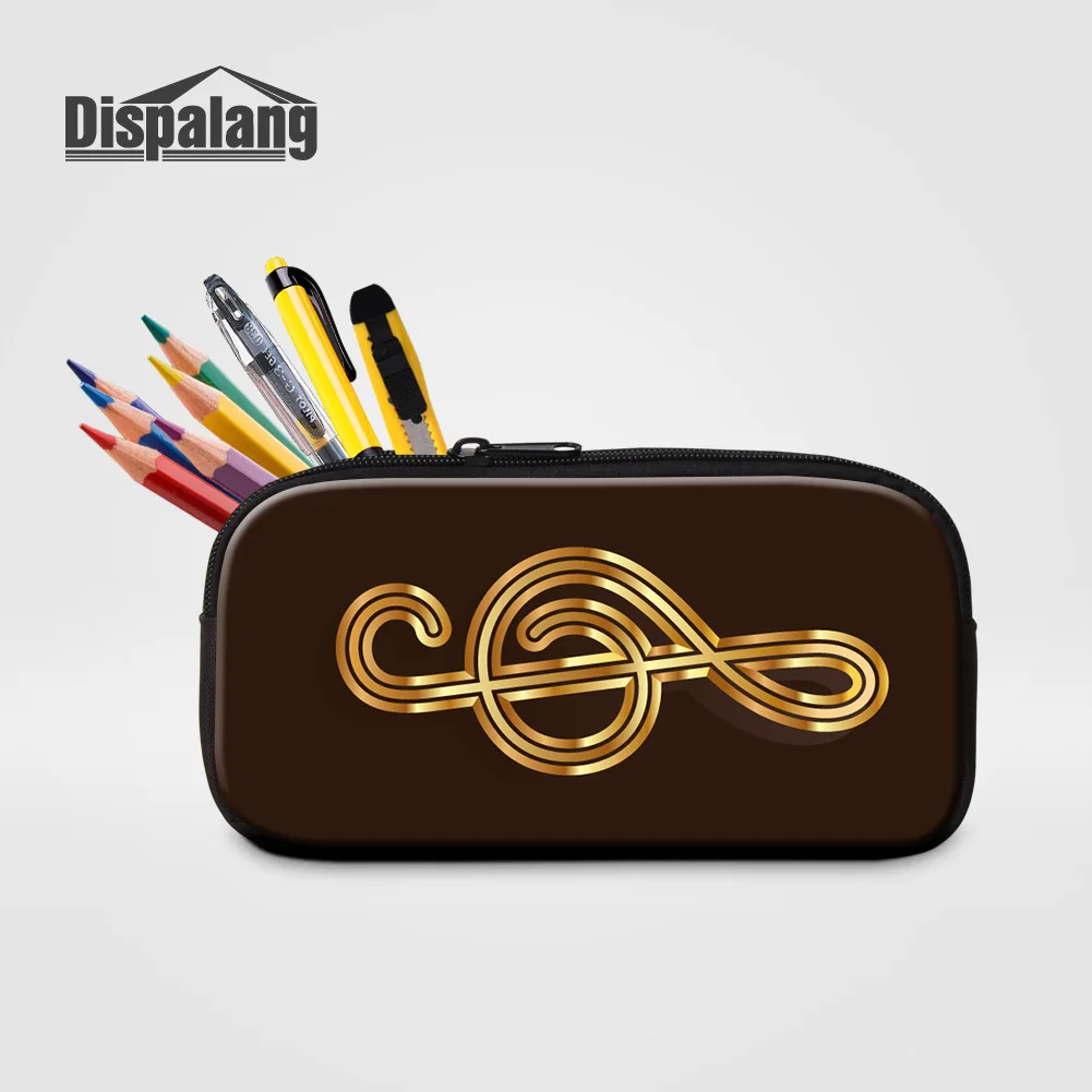 Dispalang 16 дюймов Большой Школьный рюкзак для подростков с музыкальной нотой Mochilas Escolar детский ежедневный рюкзак - Цвет: Черный