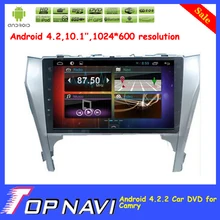 Newly 10.1” Pure Android 4.2 Car Radio For Toyota Camry with GPS Free Map Radio Bluetooth Capacitive Touch Screen