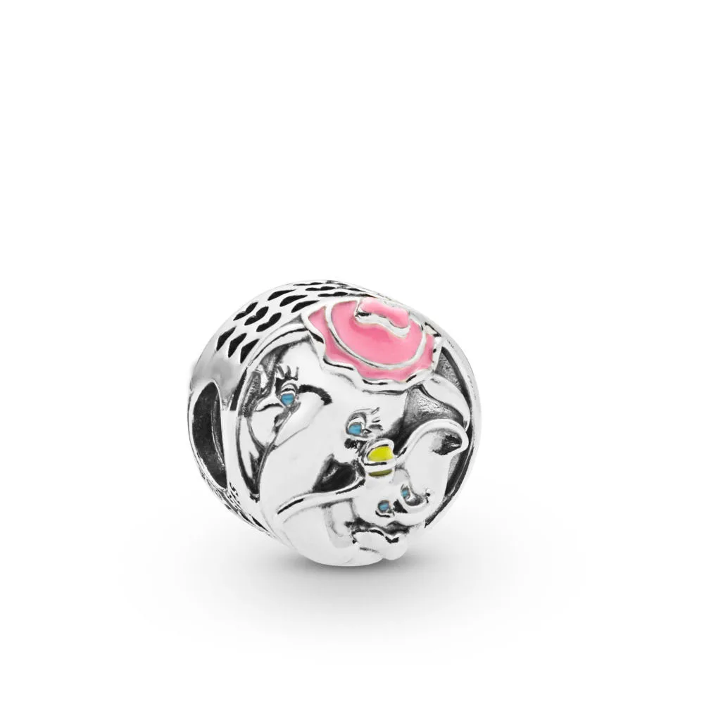 

2019 Spring Fit Pandora charms Bracelet Dumbo and Mrs. Jumbo Cha 100% 925 Silver for Charms diy Jewelry making