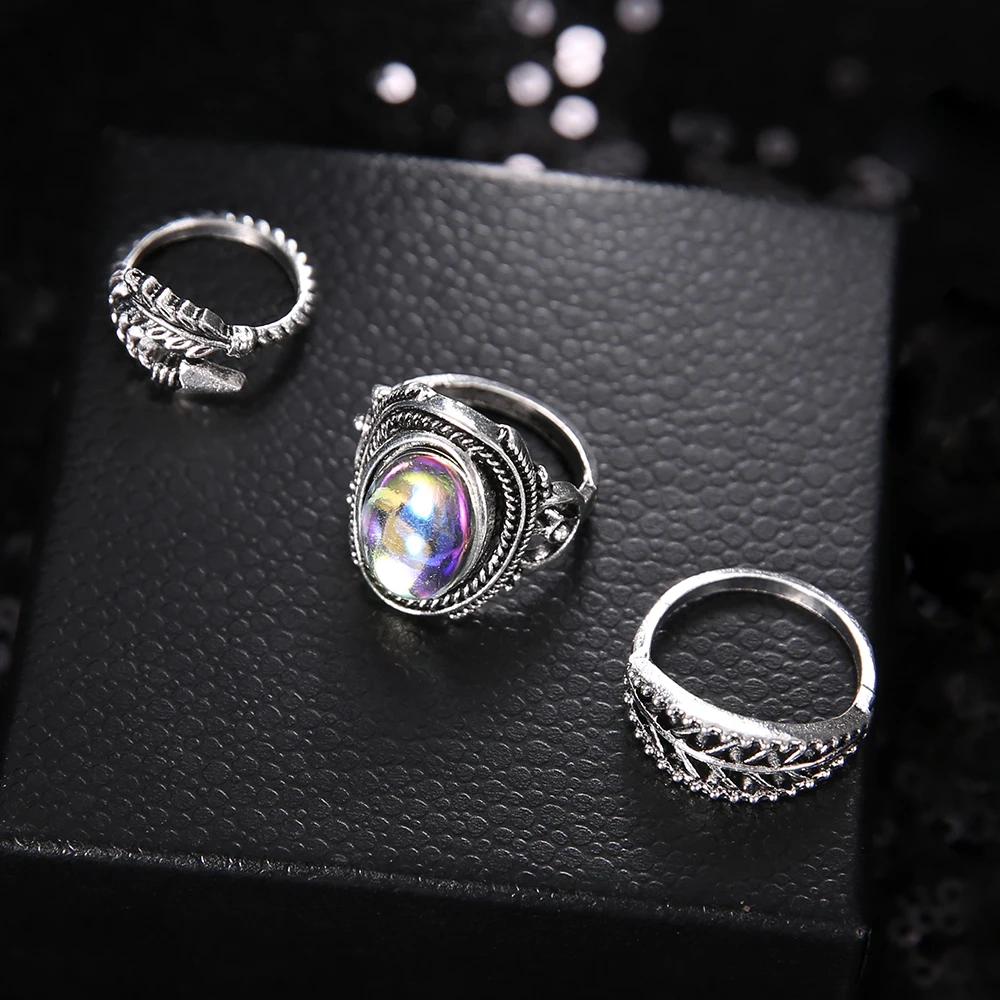 3-unids-set-declaraci-n-Big-Crystal-Opal-geometr-a-redonda-flecha-pluma-Irregular-flor-anillo (2)
