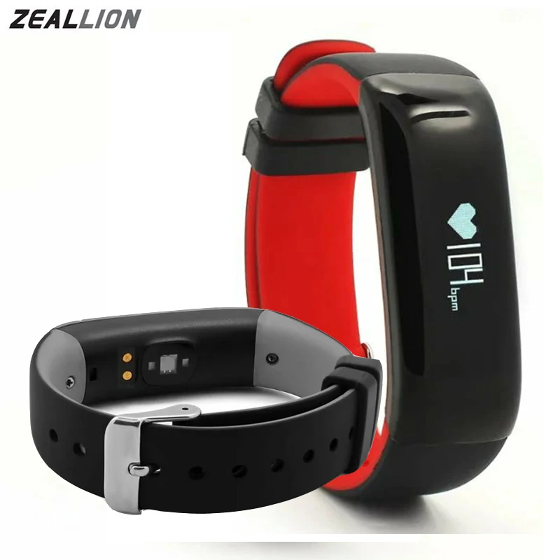 Zeallion SmartBand Мода Bluetooth 4.0 IP67 Водонепроницаемый Фитнес Приборы для измерения артериального давления сердечного ритма Смарт wristabands для iOS и Android