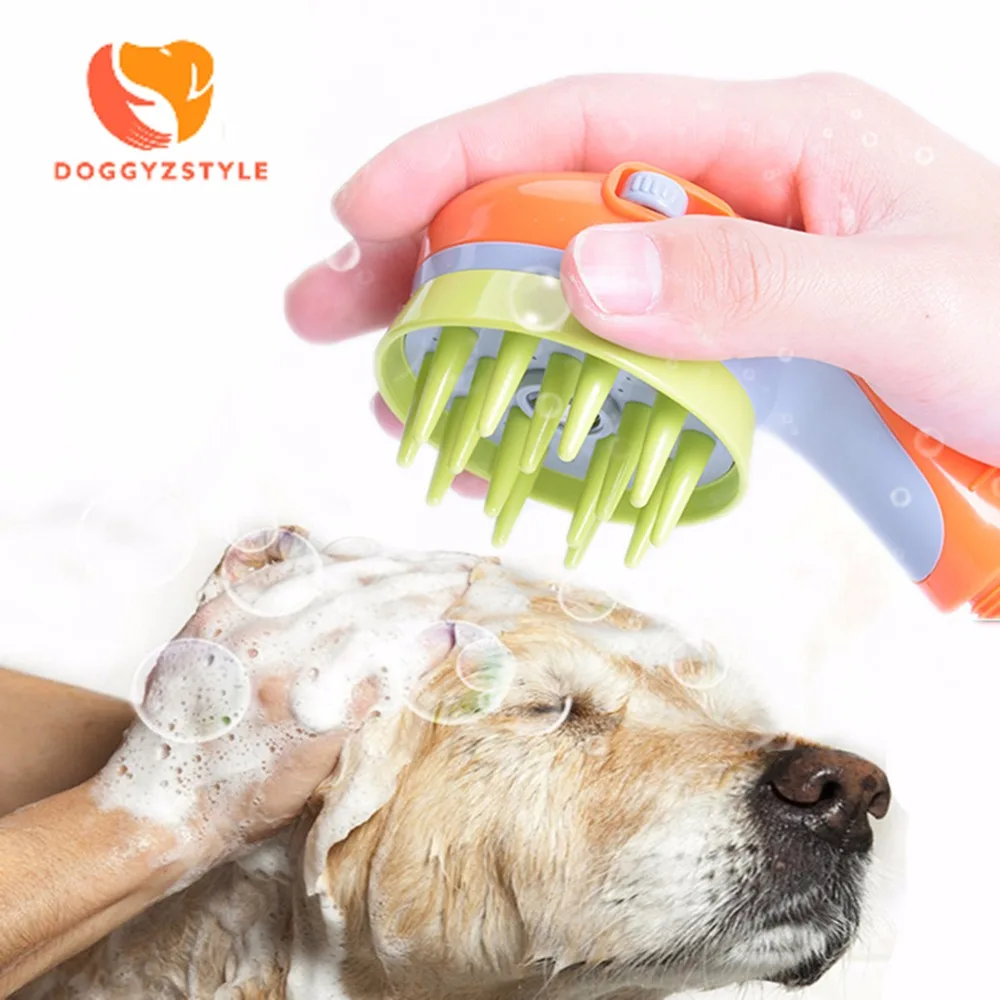 Petstyle Pet Shower Head Bath Brush Dogs Cats Massage Comb Washing Supply Sprinkler Wash 3 Color |