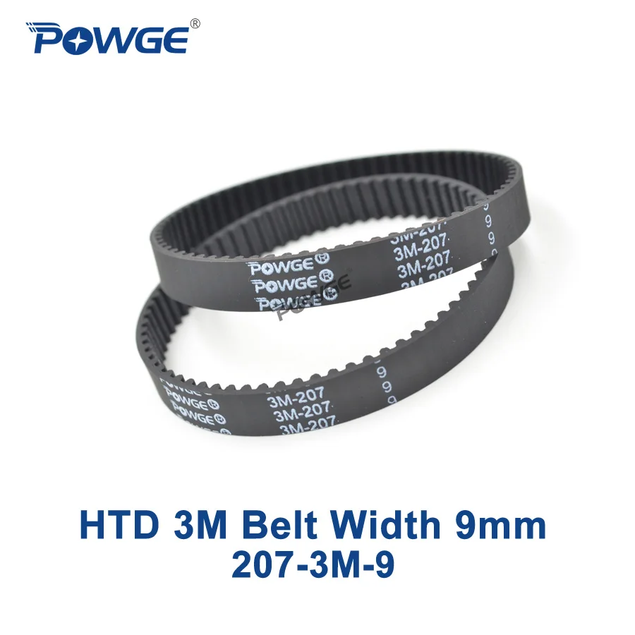 Зубчатый ремень POWGE 2 шт. HTD 3 м длина 207 9 ширина мм зубья 69 синхронный HTD3M 3M в