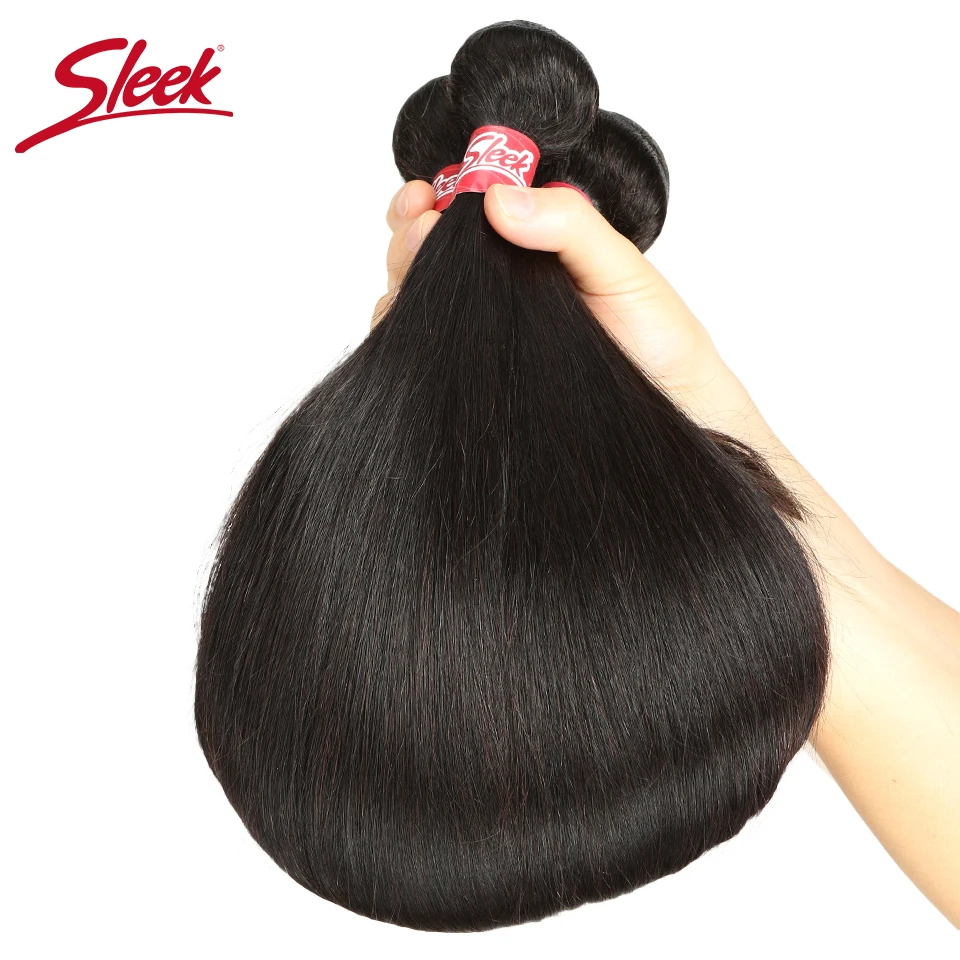 Sleek прямые бразильские волосы, волнистые пряди сделки человеческие волосы наращивание волос поставщиков от 8 до 28 30 дюймов non-реми 1/3/4 человеческие волосы пряди