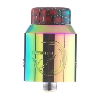 Электронная сигарета Hellvape Rebirth 24 мм RDA 810 Cobra капельный наконечник с одной катушкой для Squonkor Mod Vape Vaporizer VS Drop Dead - Цвет: Многоцветный