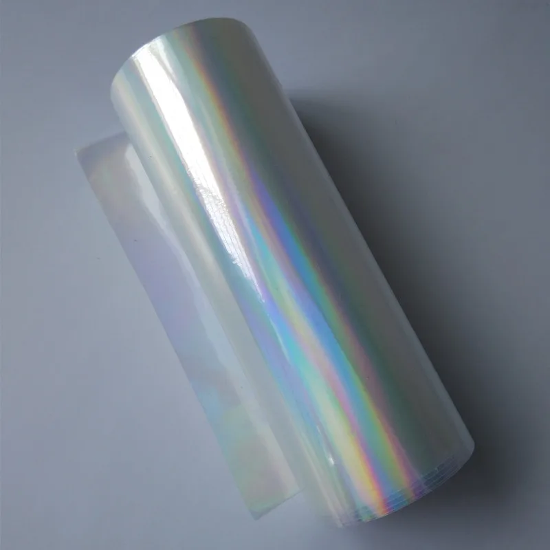 Folie für Hot Stamping - V3 Hologrammfolie, silbern, Muster von den kleinen  regelmäßig eingeordneten Ellipsen