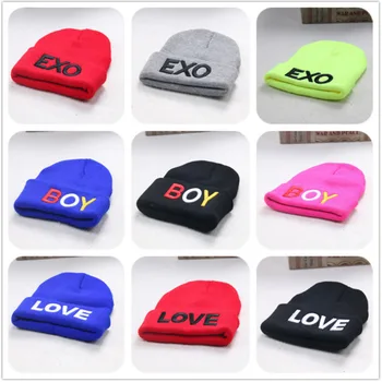 

Baby Girl Boy Knit Wool Cap Skull Boy Ski Cap Thick warm family parent-child series Adult wool hat Cool and diverse mz4