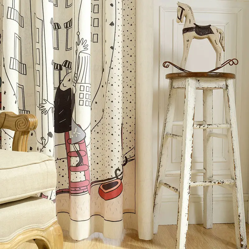 High Quality Cartoon Curtains Made ready 1 Pancl Lined Blackout